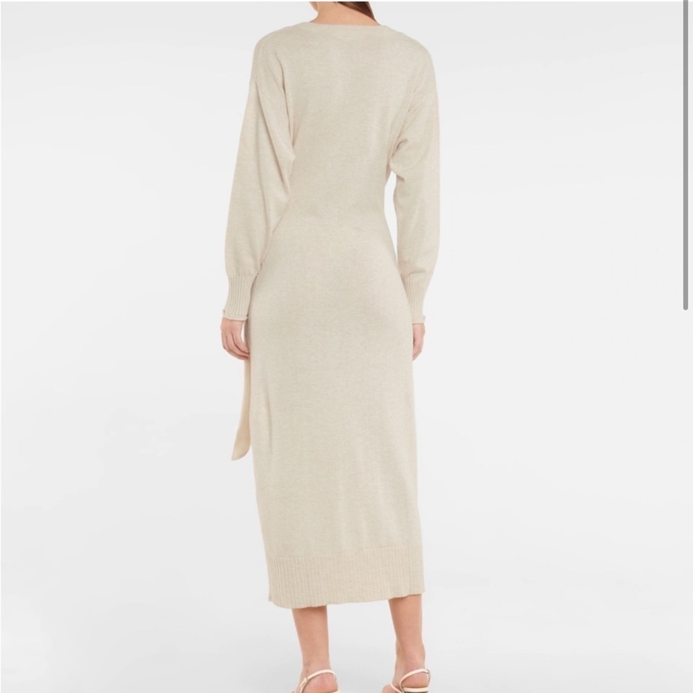 Jonathan Simkhai Evalynn wrap dress size small wool cashmere blend - Picture 5 of 13